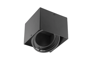 Nadgradna zakretna svjetiljka, 1xAR/ES111, IP20, crna