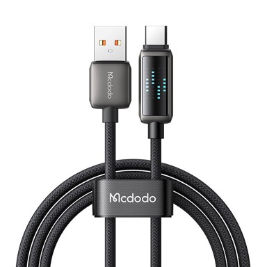 MCDODO Kabel CA-2350 USB-A na USB-C, 6A, LED zaslon, 1.2 m