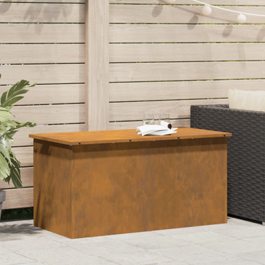 Vanjska kutija za spremanje s pohranom, 100 x 50.5 x 50 cm, smeđa