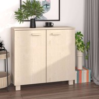 Komoda HAMAR, 85x35x80 cm, masivna borovina, medena