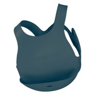 MINIKOIOI Podbradnjak Flexybib, plavi, silikonski