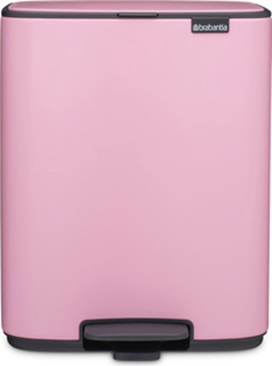 BRABANTIA Bo kanta s pedalom, 12 l, roza
