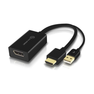 ALOGIC Video adapter HDDPU-ACTV DisplayPort na HDMI s USB-om, crni