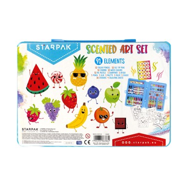 STARPAK Umjetični set u kutiji s voćnim mirisom, 91 dijelni