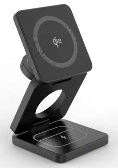 MISURA Punjač MH08 Pro, sklopivi, bežični, Qi2, 3u1, crni