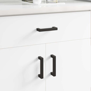 Drška za namještaj 2 pcs crna 110 x 12 x 36 mm Željezo