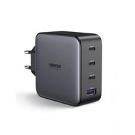 UGREEN Kućni punjač UGRTI-40747, 100W GaN, USB-A, 3XUSB-C, crno-sivi
