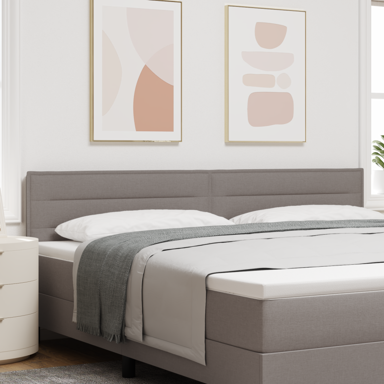 LED uzglavlje linije dizajn, 200 cm, tkanina, taupe