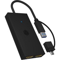 ICY BOX IB-SPL1029AC USB-C/A na dual HDMI razdjelnik (2k@60Hz/4k@30Hz)