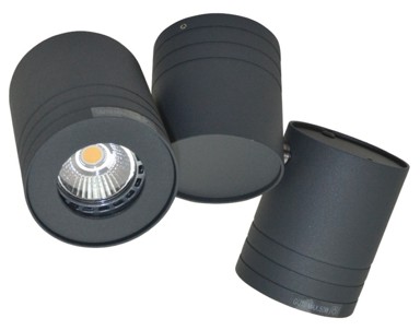 Nagradbena spot rasvjeta Faretto r2 alu, tamno siva