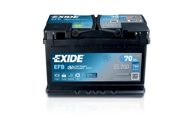 EXIDE Akumulator EFB 70Ah D+ EL700 278x175x190