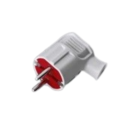 Utikač, kutni, bijeli