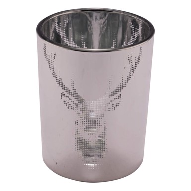 EGO DEKOR Svijećnjak s božićnim motivom srebrne boje