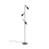 TRIO Crna/u srebrnoj boji LED stojeća svjetiljka (visina 150 cm) Ikaris 