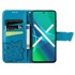 Preklopna futrola za Motorola Edge 30, leptir, plava