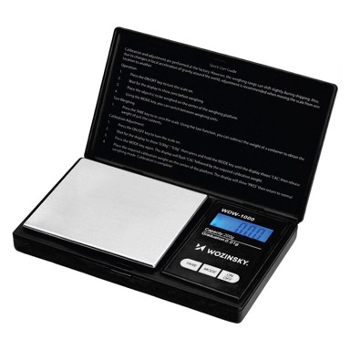 WOZINSKY Precizna vaga WDW-1000 200 g/0,01 g, crna