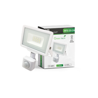 GREEN TECH LED reflektor 20 W 6000 K IP65 sa senzorom bijeli