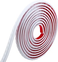 NIKCORP Samoljepljiva ukrasna letvica, 5 m x 2 cm, vodootporna, PVC, bijela