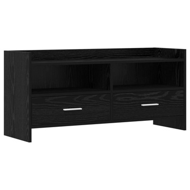 TV ormarić 100 x 33 x 47 cm od konstruiranog drva, crni hrast