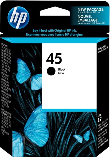 HP Tinta za printer 51645AE, crna, 42ml, #45