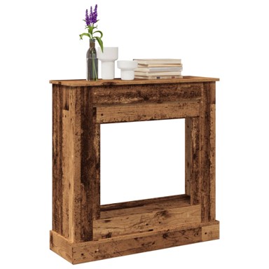 Okvir za kamin, boja drva 90x30x90 cm, od konstruiranog drva