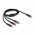 DELOCK kabel USB TipC 3u1 Lightning/TipC/Micro 1 m, model 86596