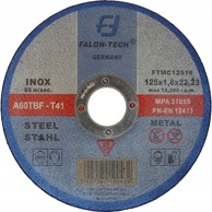 FALON-TECH Štitnik za rezanje čelika, metala i inoxa za kutnu brusilicu 125 mm 125 x 1.6 mm