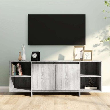 TV ormarić, boja sivog hrasta sonome, 130 x 35 x 50 cm, iverica, sivi hrast, sonoma