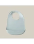 INTERBABY Silikonski podbradak za bebe Blue Grey, plava