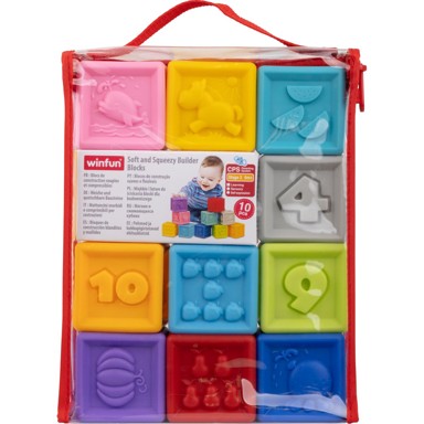 WINFUN mekane kocke za građenje, 10 komada