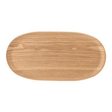 BLOOMINGVILLE Ukrasni pladanj od hrastovine 15x31 cm Leyton