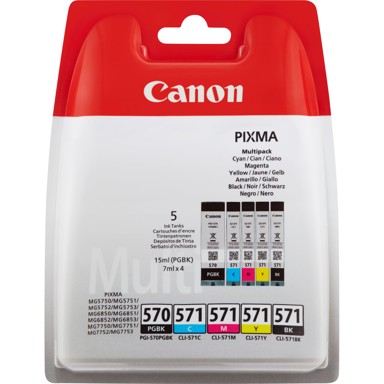 CANON Tinta za printer PGI-570/CLI-571 PGBK/C/M/Y/BK Multipack