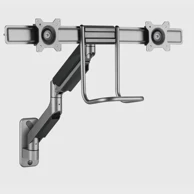 GEMBIRD Podesivi zidni nosač MA-WA2-02 za dva monitora, 17”-32”, do 8 kg