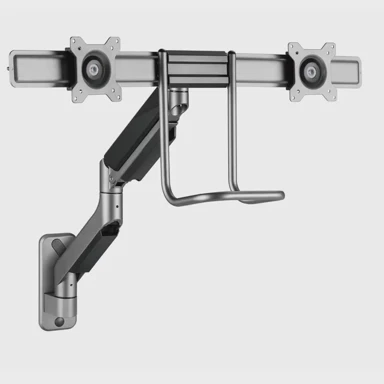 GEMBIRD Podesivi zidni nosač MA-WA2-02 za dva monitora, 17”-32”, do 8 kg