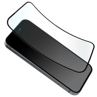 PURO Hibridno staklo s crnim okvirom za iPhone 16 / iPhone 15 / iPhone 15 Pro fleksibilno staklo D3O