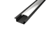 Aluminijski profil ugradbeni 1, crni, 8mm x 17.1mm, 2m