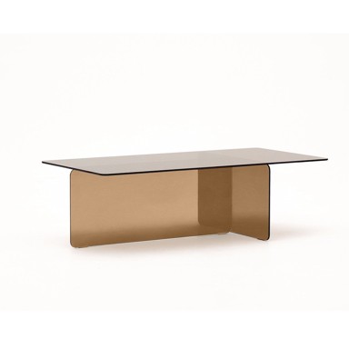 KAVE HOME stolić za kavu Zaren stakleni 60x120 cm, smeđa