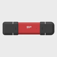 SILICON POWER USB flash drive DS72, 500 GB, USB Type-A / USB Type-C, 3.2 Gen 2, crveni