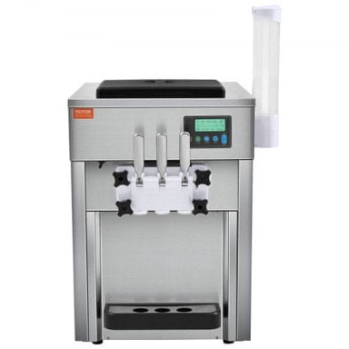 VEVOR Aparat za sladoled BQL-7220T, srebrni