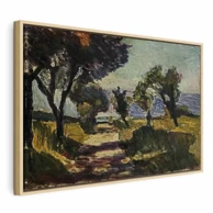 Slika Henri Matisse – Corsican Landscape with Olive Trees, 60x40 cm, u prirodnom drvenom okviru