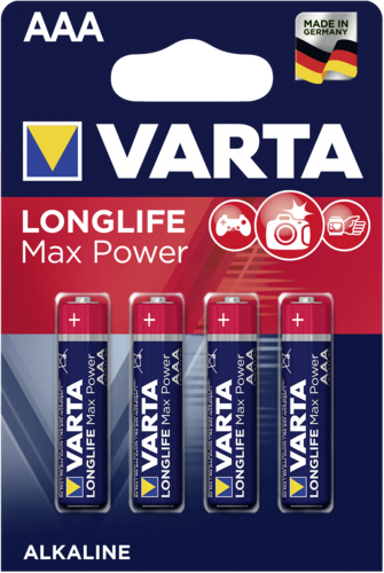 VARTA Baterije Longlife Max Power AAA LR03, 10x4