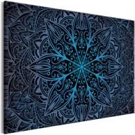 Slika Oriental Flowers Narrow Blue 90x60