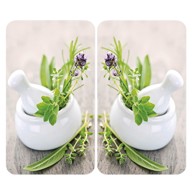 WENKO Stakleni poklopac za štednjak Herbal 52x30 cm 10 kom 