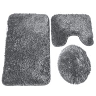 LIVEFY Kupaonski tepih 3u1 Carpet, sivi