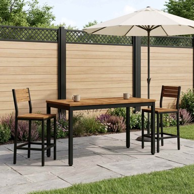 Stolić za kavu 50 x 100,5 x 45 cm, prirodni i crni