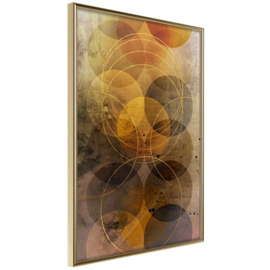 Poster Golden Circles 30x45