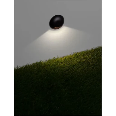 ERIS Vanjska LED zidna svjetiljka NL9019217, 1 W, 24 lm, IP67, 3000 K, crna