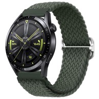 BStrap Elastic Nylon remen za Xiaomi Amazfit GTR 2 / GTR 47mm, olive green