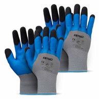 AMIO radne rukavice s latex pjenastim premazom 3/4 AMIO-04644, 4 kom (2 para), veličina 9, 3131X