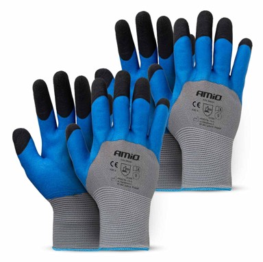 AMIO radne rukavice s latex pjenastim premazom 3/4 AMIO-04644, 4 kom (2 para), veličina 9, 3131X